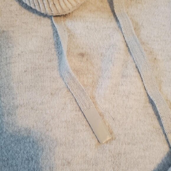 Vintage Lounge Winter Turtleneck Sweater Plus Size White Heather Academia - Picture 4 of 8